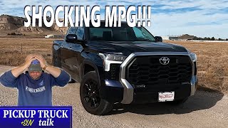 I cant believe it 2022 Toyota Tundra 100 mile realworld MPG test [upl. by Euqinna]