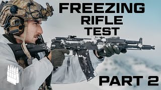 Freezing Rifle Test PT 2 Palmetto G3 Tavor Springfield Sig etc [upl. by Ecyaj257]