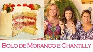 BOLO de MORANGO e CHANTILLY ft Mãe e Sogra 🍰  TPM pra que te quero [upl. by Hafler469]