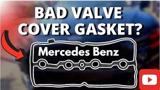 how to change Mercedes valve cover gasket Mercedes engine mounts replacement [upl. by Alyssa983]