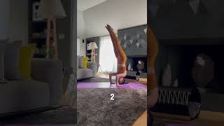 3 varianti della verticale sulla testa yoga yogaroutine yogaacasa verticale sirsasana [upl. by Hackney]