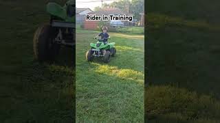 5 year old Bentley riding his 90cc atv fourwheeler 4wheeler rider nofear fearless [upl. by Atalayah]