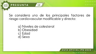 Guía IPN 2023  Biología Pregunta No 14  Ciencias Médico Biológicas [upl. by Korrie]