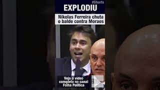 EXPLODIU Nikolas Ferreira chuta o balde contra Alexandre de Moraes após mensagens vazadas [upl. by Yonit]