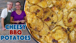 BBQ Smoked Potatoes au Gratin Recipe Scalloped Potatoes Recipe [upl. by Ymeraj]