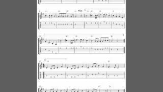 Trumpet voluntary easy guitar tab sheet music score [upl. by Swamy159]