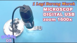 Cara install MICROSCOP DIGITAL USB zoom 1600x pada komputer dan HP [upl. by Zelikow]