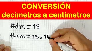 CONVERSION DE CENTÍMETROS A METROS Super facil  Para principiantes [upl. by Adamok382]