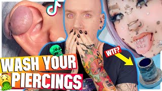 The WORST CRUSTY PIERCINGS On The Internet  New TikTok Piercing Fails 18  Roly [upl. by Lemmie]