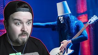 Buckethead  Soothsayer live FIRST TIME REACTION Buckethead Sundays 1 [upl. by Nylikcaj356]