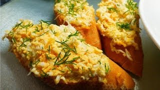 Eastern Style recipe open egg sandwich egg on French baguette StepByStep Guide [upl. by Kuth4]