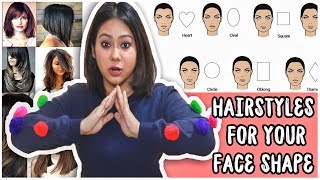 BEST HAIRCUT TO SUIT YOUR FACE SHAPE Round Oval Heart SquareHow To Pick ThatQuirkyMiss [upl. by Dis]