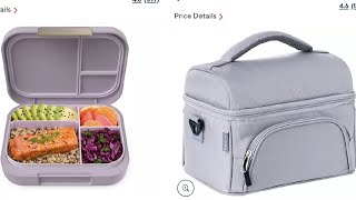 Bentgo lunchbox amp Bentgo lunch bagQvc [upl. by Ahselyt]