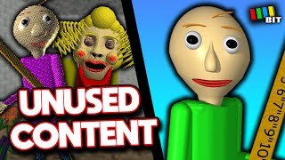 Baldis Basics Classic Remastered Unused Content  LOST BITS TetraBitGaming [upl. by Lasley]