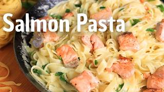 The Best Creamy Salmon Pasta Recipe [upl. by Dal]