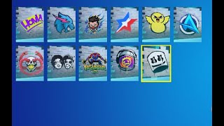 Fortnite All Icon Sprays January 2023 [upl. by Namra]