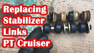 Replace Front Stabilizer Links On The 2009 PT Cruiser With No Power Tools [upl. by Enahs]