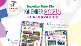 Yuk buat kalender 2024 lembaga PAUD [upl. by Yeslehc]