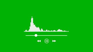 Audio spectrum green screen  Sound spectrum green screen  Audio wave green screen  copyright free [upl. by Josie734]