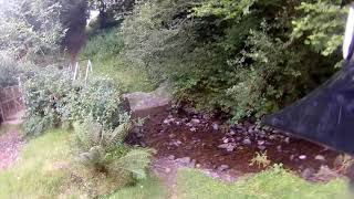 Fording the Nant Gwenddwr at Gwenddwr in Powys [upl. by Aerdnaz]