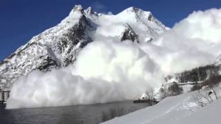 Worlds Biggest Avalanche  2 contrasting views [upl. by Nnanerak178]