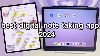 BEST digital note taking app 2024  NOT GoodNotes or Notability [upl. by Ennayram]