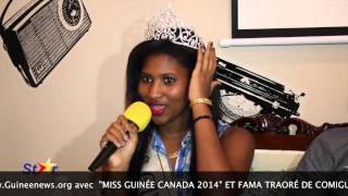 Exclusivité  Interview avec Saran Bah Miss Guinée Canada 2014 dans Star Live [upl. by Notreb]