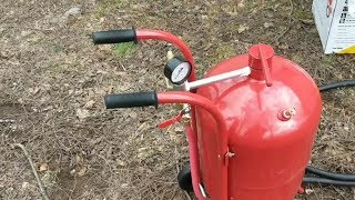 Harbor freight 40 pound sandblaster review Is it worth the [upl. by Covell]