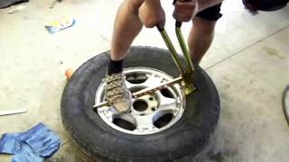 SFR demonstrates the new Raceline Wheels Bead Breaker [upl. by Eelime]