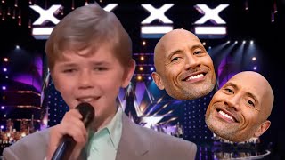 Kid sings ITS ABOUT DRIVE on Americas Got Talent [upl. by Rissa]