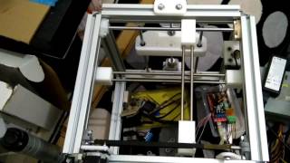 Our 3D printer test ARDUINO  RAMPS 14  Repetier Host [upl. by Eemiaj295]