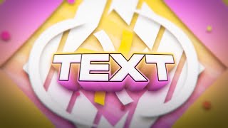 45  AE Yellow and Pink Intro Template  Made out of text [upl. by Hardner538]