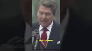 FLASHBACK Reagan Delivers Famous Words To USSR quotTear Down This Wallquot [upl. by Anesor819]