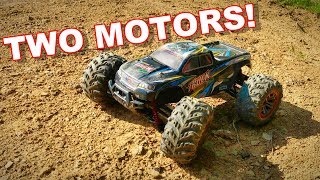 Dual Motor RC Truck  XinLeHong 9125 110th 4WD  TheRcSaylors [upl. by Ayerf799]