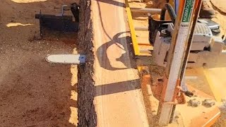 easy chainsaw milling with Norwoods pm14 portamill granberg ripping chains Neotec farmmac f660vw [upl. by Iliam]