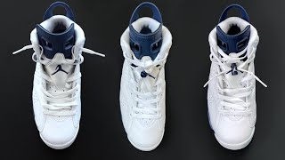 3 WAYS HOW TO LACE NIKE AIR JORDAN 6 Laces Styles [upl. by Hgielac]