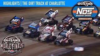 World of Outlaws NOS Energy Drink Sprint Cars  Dirt Track at Charlotte  Nov 3 2023  HIGHLIGHTS [upl. by Hacim]