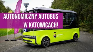 Autonomiczny autobus w Katowickim Parku Leśnym [upl. by Aitnahc591]