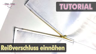 Reißverschluss einnähen Tutorial Nähanleitung nähen sewing [upl. by Oht]