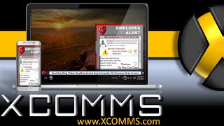 XComms Desktop Alert Software  MultiChannel Internal Communication Software [upl. by Notsirk279]