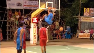 Nikhil Dhaiya Basketball Player in India All India Basketball Tournament Periyakulam Tamil Nadu [upl. by Duwad]