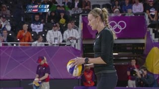 Womens Beach Volleyball Preliminary Round  USA v AUT  London 2012 Olympics [upl. by Terra683]