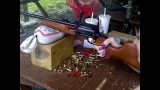 Vanessa Shoots quotRossi Circuit Judgequot RifleShotgun in 3 inch Shotgun slugs [upl. by Abbott676]