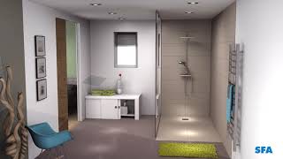 SANIFLOOR a walk in shower anywhere [upl. by Masry]