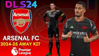 DLS 24 KITS ARSENAL 202425 AWAY KIT ⚫🟢🔴 [upl. by Ambrosine153]