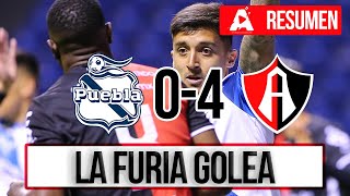 Puebla vs Atlas  04  Goles  Resumen  Jornada 12 CL 2023 [upl. by Fransis]