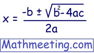 Solve Quadratic Equations using Quadratic Formula [upl. by Anaehs]