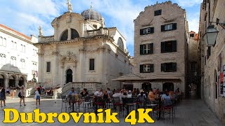 Dubrovnik Croatia Walking Tour 4K [upl. by Aenea426]