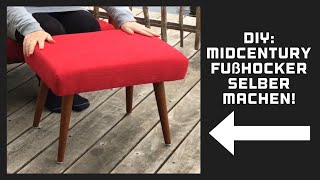 DIY Fußhocker selber bauen Fußschemel selber bauen [upl. by Follansbee944]