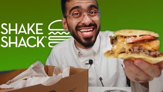 اكل من مطعم شيك شاك  SHAKE SHACK [upl. by Fenwick]